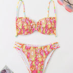 Damen Bandeau-Bikini mit verspieltem Rüschen-Design R&B