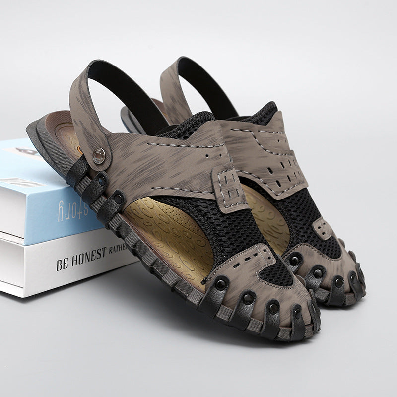 Damen Sportliche Aqua-Sandalen mit atmungsaktiver Netzstruktur und rutschfester Sohle R&B