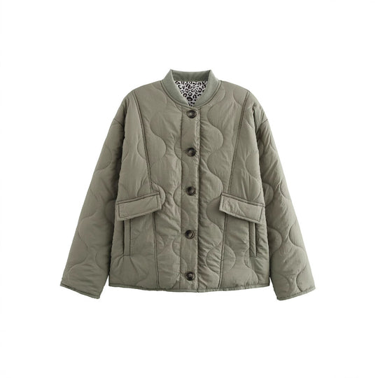 Damen gesteppte Jacke mit praktischen Taschen R&B