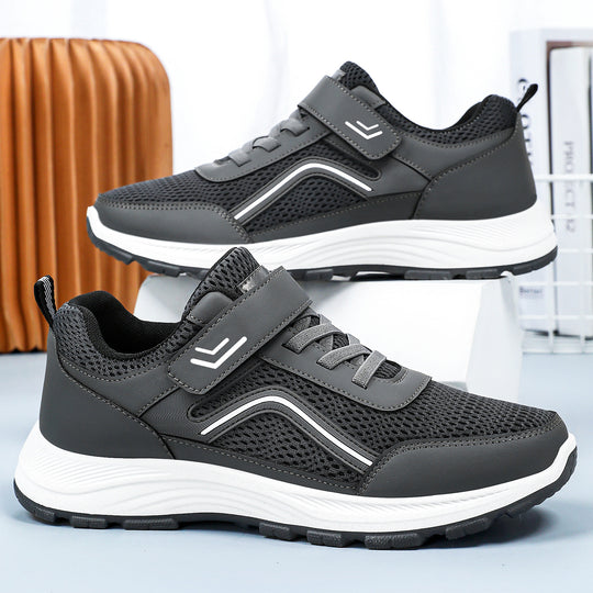 Damen Sportliche Sneaker mit elastischem Klettverschluss und atmungsaktivem Mesh-Obermaterial R&B