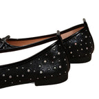 Damen Ballerinas mit funkelnden Strass-Applikationen R&B