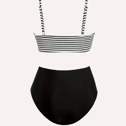 Damen Hochgeschnittenes Bikini-Set mit Wickel-Oberteil R&B
