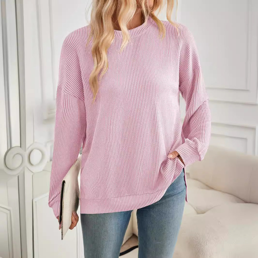 Damen lässiger Strickpullover R&B