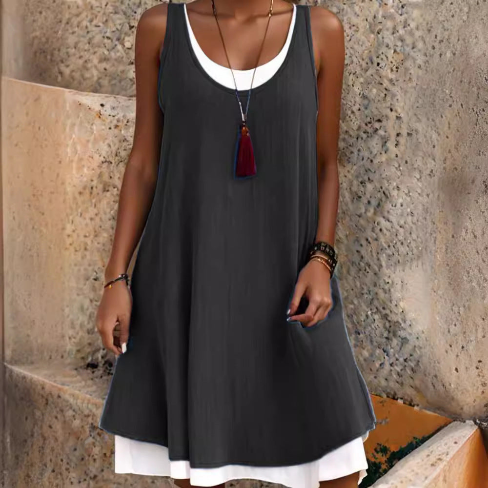 Damen lässiges Sommerkleid R&B