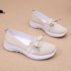 Damen Bequeme Slip-On Sneakers mit modischem Schleifendetail R&B