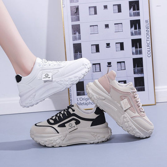 Damen Chunky Sneakers mit atmungsaktivem Obermaterial und dämpfender Laufsohle R&B