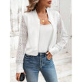 Damen Freizeitjacke mit stilvollen Spitzeinsätzen R&B