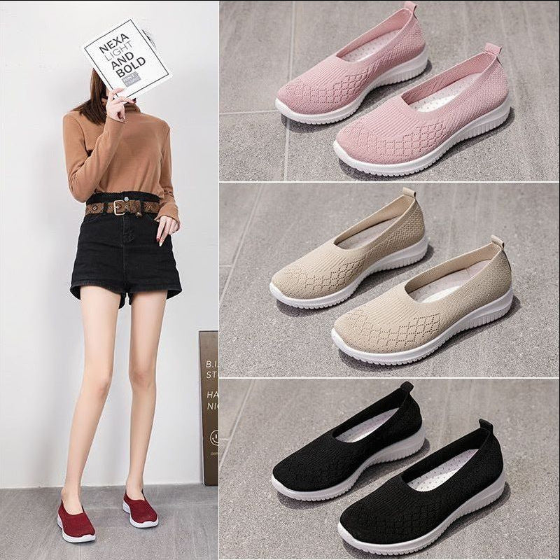 Damen Bequeme und atmungsaktive Slipper mit elastischem Bündchen R&B
