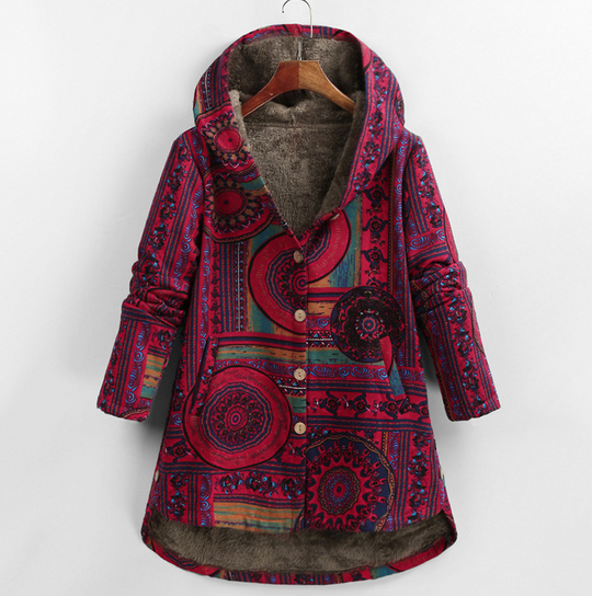 R&B | gestrickte Winterjacke - schickes warmes Hoodie-Jackett
