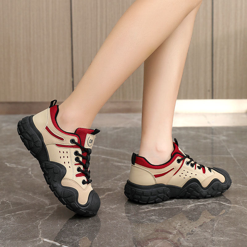 Damen Sportliche Freizeitsneaker mit atmungsaktiver Oberflächenstruktur und rutschfester Sohle R&B