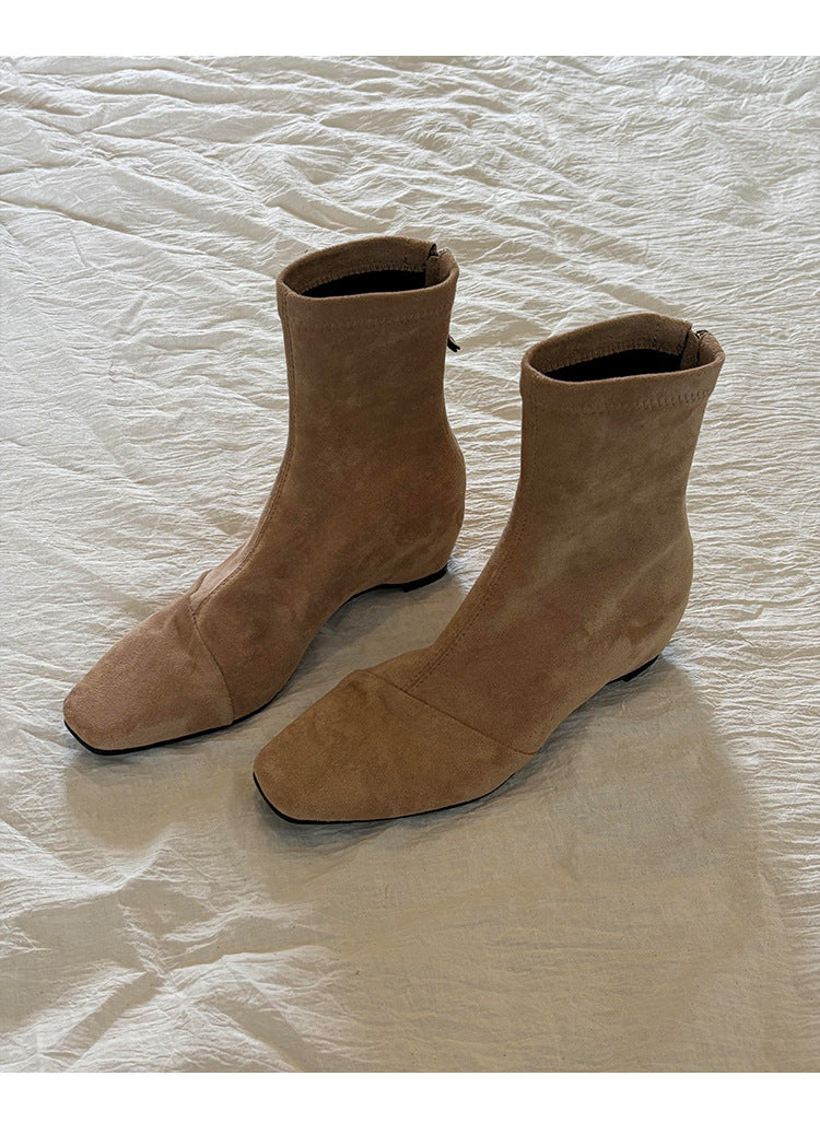 Damen elegante Ankle Boots mit spitz zulaufender Zehenpartie und komfortablem Blockabsatz R&B