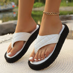 Damen Komfortable Plattform-Sandalen mit gefüttertem Riemen R&B