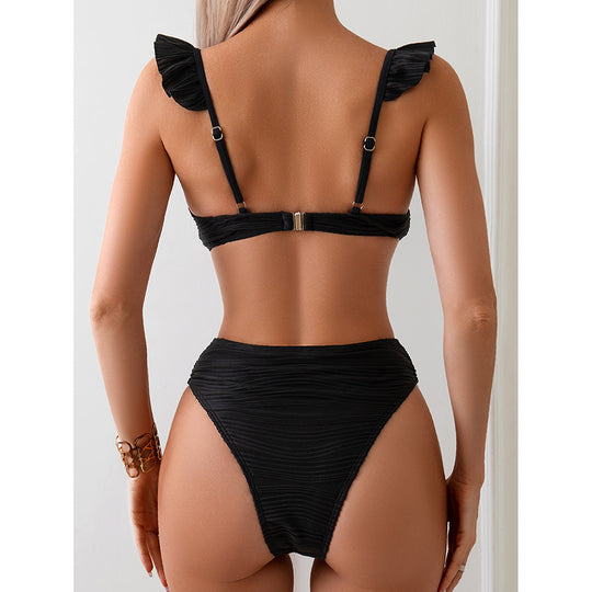 Damen Bikini-Set mit eleganten Raffungen und bequemen Trägern R&B