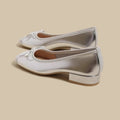 Damen Elegante Ballerina-Schuhe mit zarter Schleifenapplikation R&B