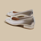 Damen Elegante Ballerina-Schuhe mit zarter Schleifenapplikation R&B