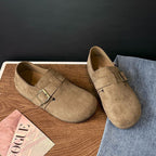 Damen Komfortable Slipper aus hochwertigem Wildleder R&B