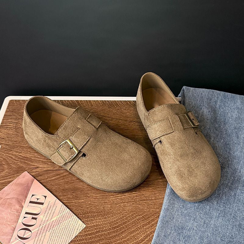 Damen Komfortable Slipper aus hochwertigem Wildleder R&B