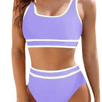 Damen Hochtailliertes Sport-Bikini-Set R&B