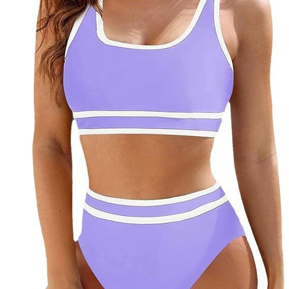 Damen Hochtailliertes Sport-Bikini-Set R&B