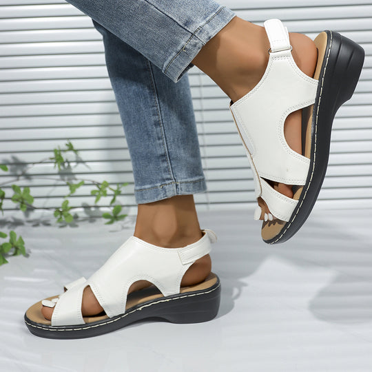 Damen Komfortable und stilvolle Sandalen mit verstellbarem Riemen R&B