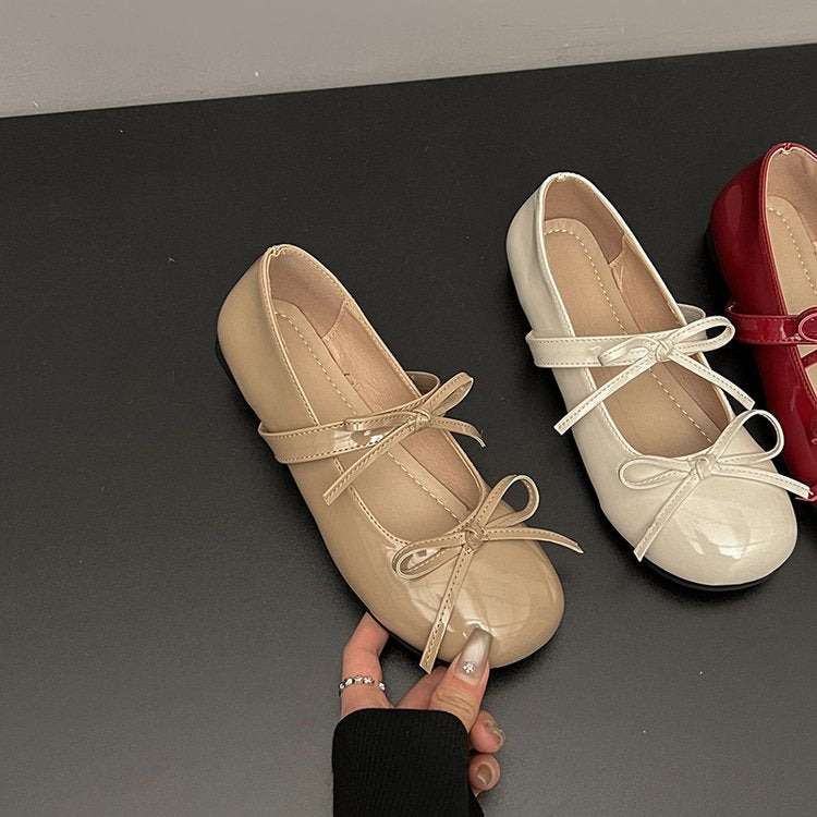 Damen Ballerinas mit modischem Schleifenakzent und bequemer Innensohle R&B