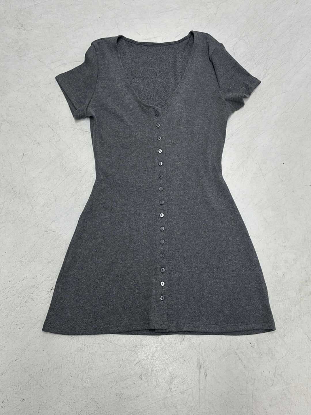 Damen Freizeitkleid mit durchgehender Knopfleiste und lockerer Passform R&B