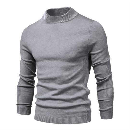 Herren stilvoller Rollkragenpullover aus weicher Merinowolle R&B
