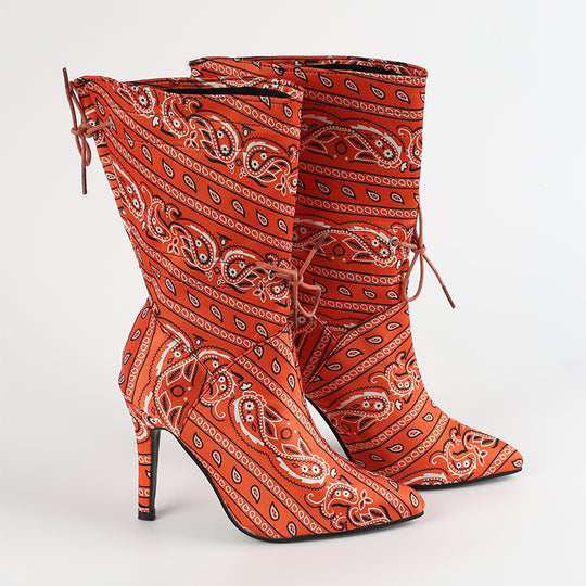 Damen High Heels Stiefel R&B