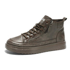 Damen Modische High-Top Stiefel mit rutschfester Sohle und praktischem Reißverschluss