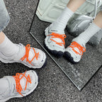 Damen Sportliche Sneakers mit atmungsaktivem Mesh-Obermaterial und rutschfester Sohle R&B