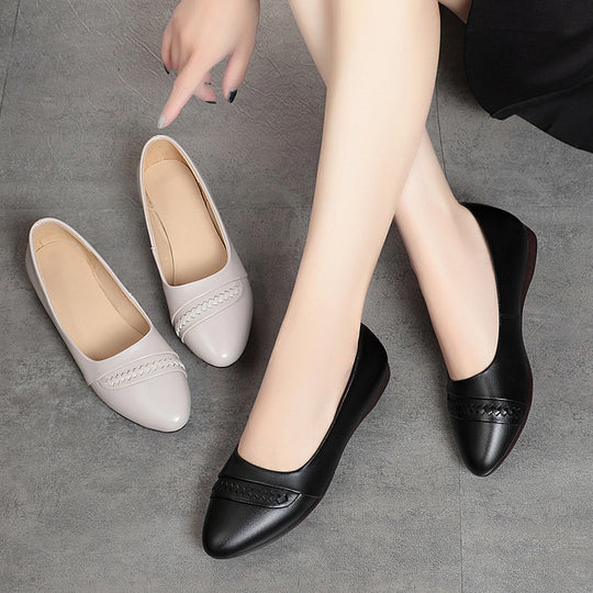 Damen Elegante Ballerinas mit modischem Flecht-Detail und flexiblem Fußbett R&B