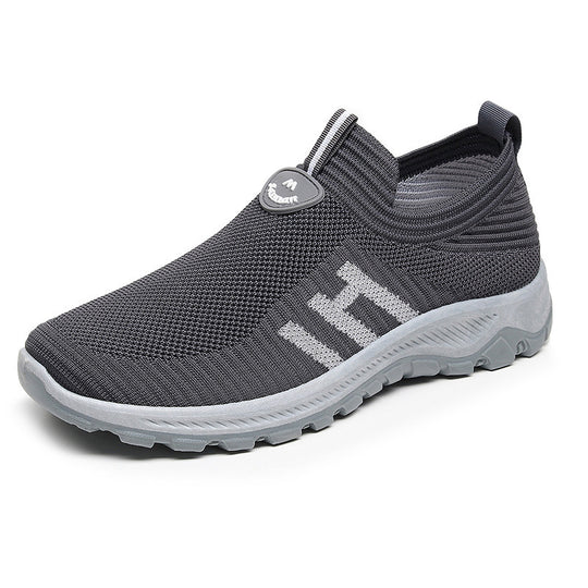 Damen Sportliche Slip-On Sneakers mit atmungsaktiver Oberflächenstruktur R&B