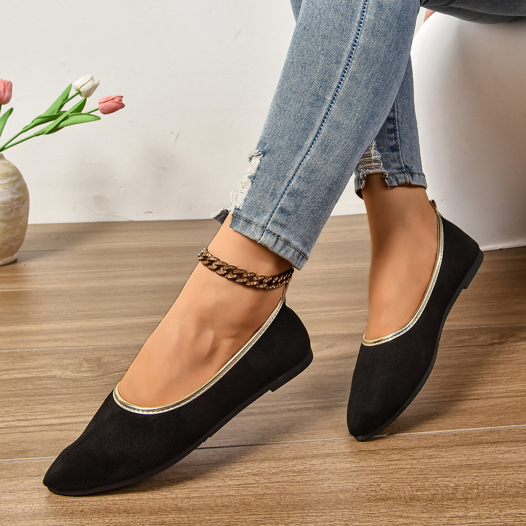 Damen elegante Ballerinas mit buntem Design R&B