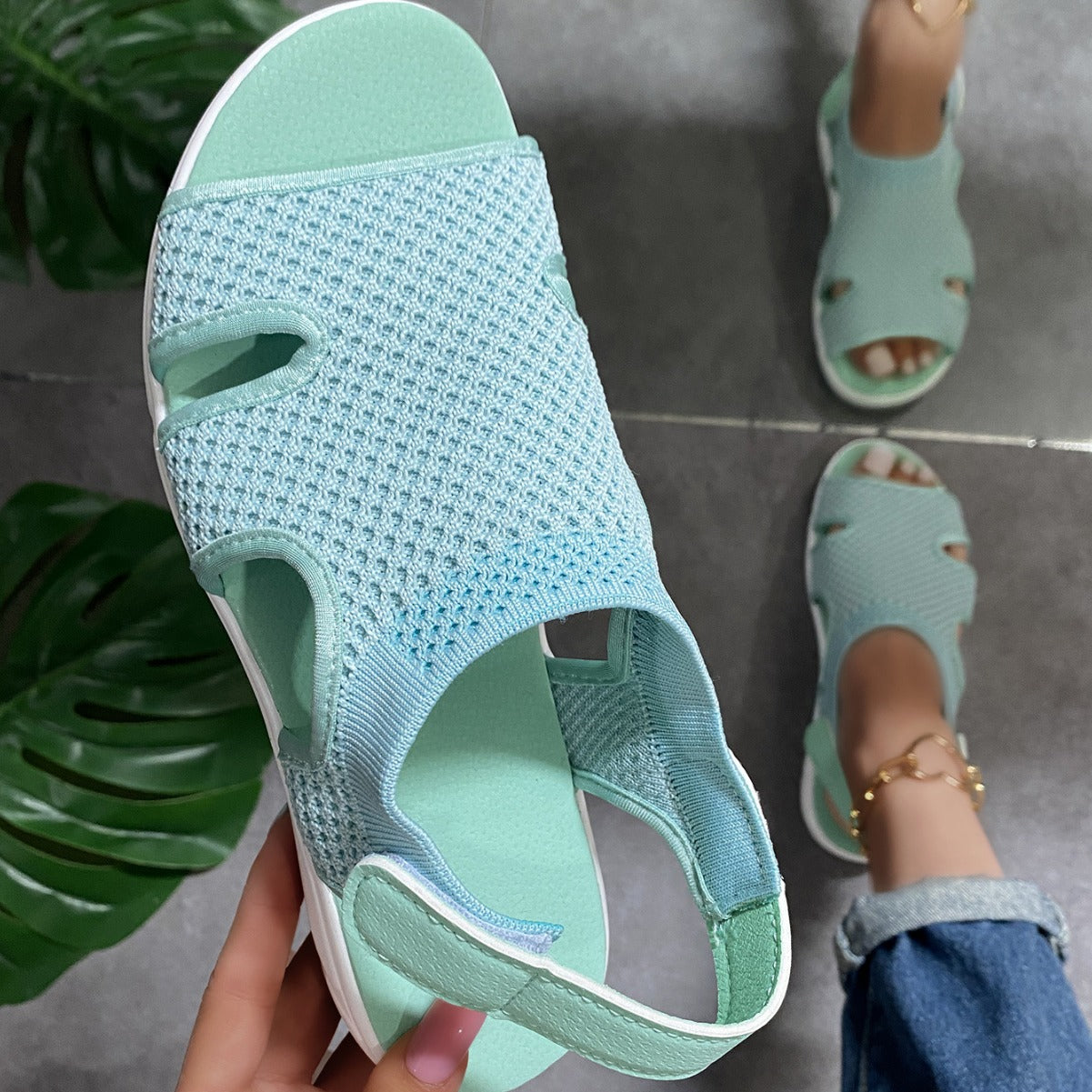 Damen Atmungsaktive Freizeit-Sandalen