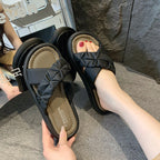 Damen Bequeme Sandalen mit modischem Flecht-Design R&B