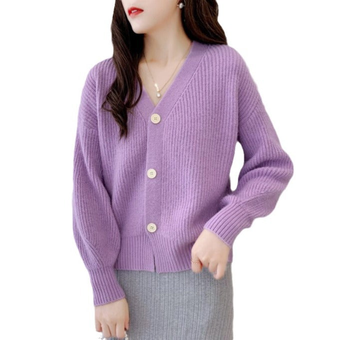 Damen Lässiger Strickcardigan R&B