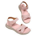 Damen Freizeit-Sandalen mit geflochtenem Riemendesign und komfortabler Fußbettung R&B