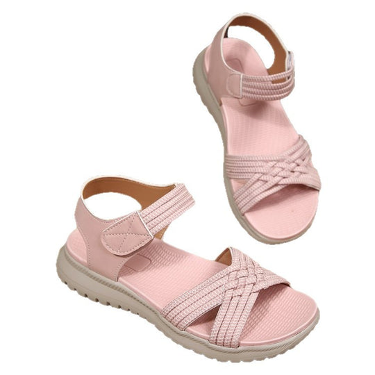 Damen Freizeit-Sandalen mit geflochtenem Riemendesign und komfortabler Fußbettung R&B