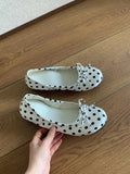 Damen Ballerinas mit raffiniertem Punktenmuster und komfortablem Innenfutter R&B