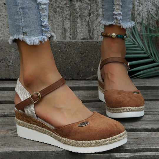 Vintage Wedge Sandalen R&B