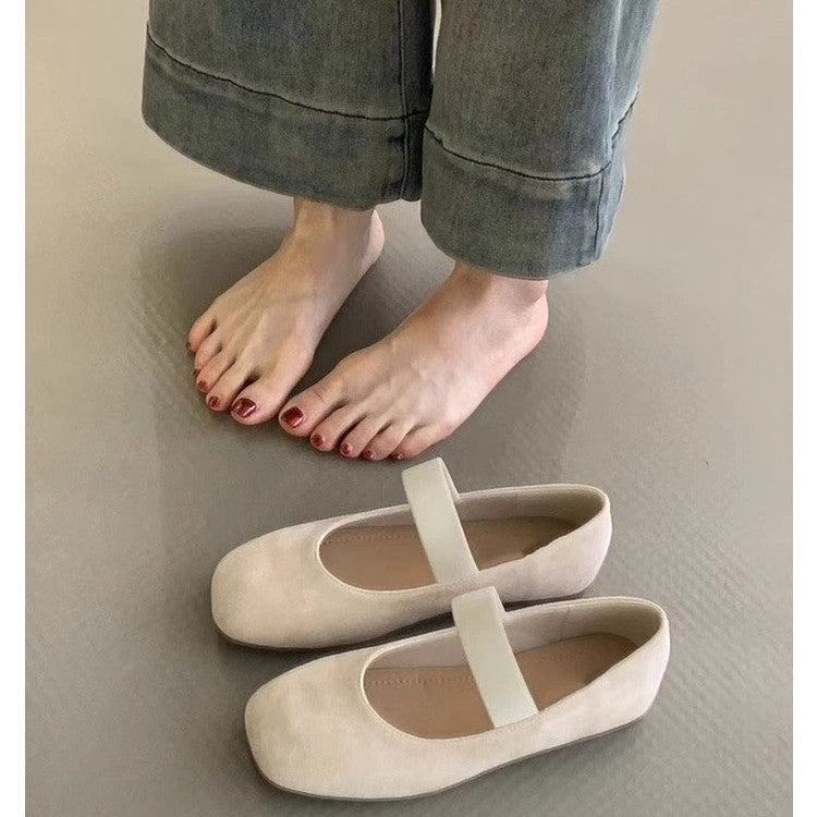 Damen Ballerinas mit komfortablem Riemen und weichem Obermaterial R&B