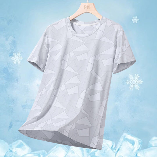 Herren nan atmungsaktives Funktionsshirt mit Jacquard-Struktur und schnelltrocknender Performance R&B