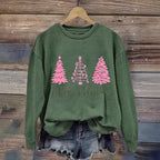 Damen gemütlicher Christmas Sweatshirt mit festlichem Print