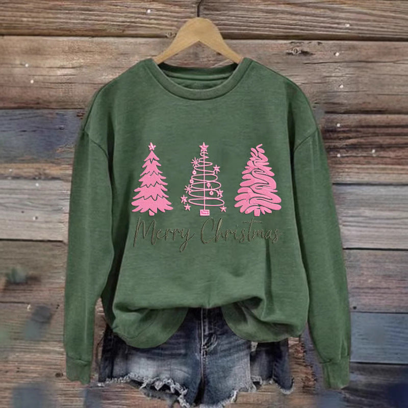 Damen gemütlicher Christmas Sweatshirt mit festlichem Print
