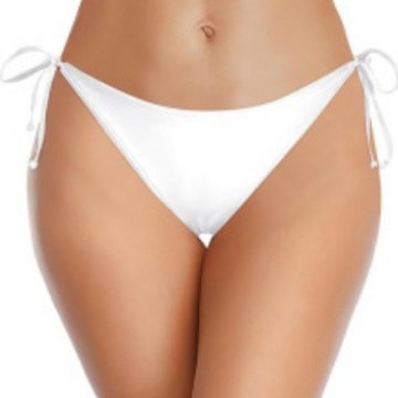 Damen Hochgeschnittenes Bikini-Höschen mit seitlichen Bindebändern R&B