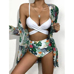Damen Strandcover-Up mit floralem Muster R&B