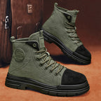 Damen Hohe Sneaker mit robustem Canvas-Obermaterial und rutschfester Sohle R&B