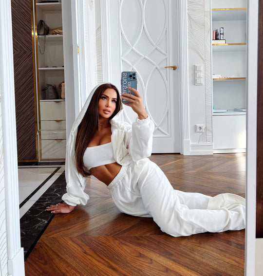 Damen Sportliches Zweiteiliges Set R&B