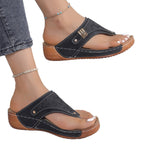 Damen Flip-Flops mit modisch perforiertem Obermaterial und bequemer Fußbettgestaltung R&B