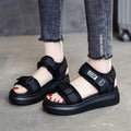 Damen Sportliche Plattformsandalen mit verstellbaren Riemen und rutschfester Sohle EB